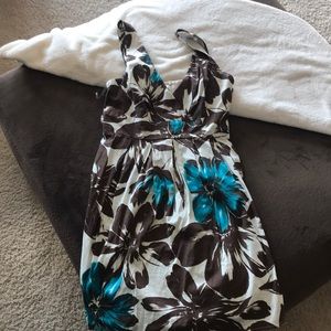 Adorable blue and brown dress